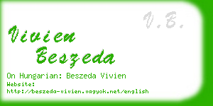 vivien beszeda business card